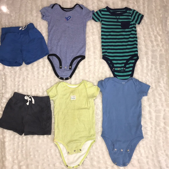 Carter's Other - BABY BOY ONESIES BUNDLE 18MS + 2 SHORTS 18MS